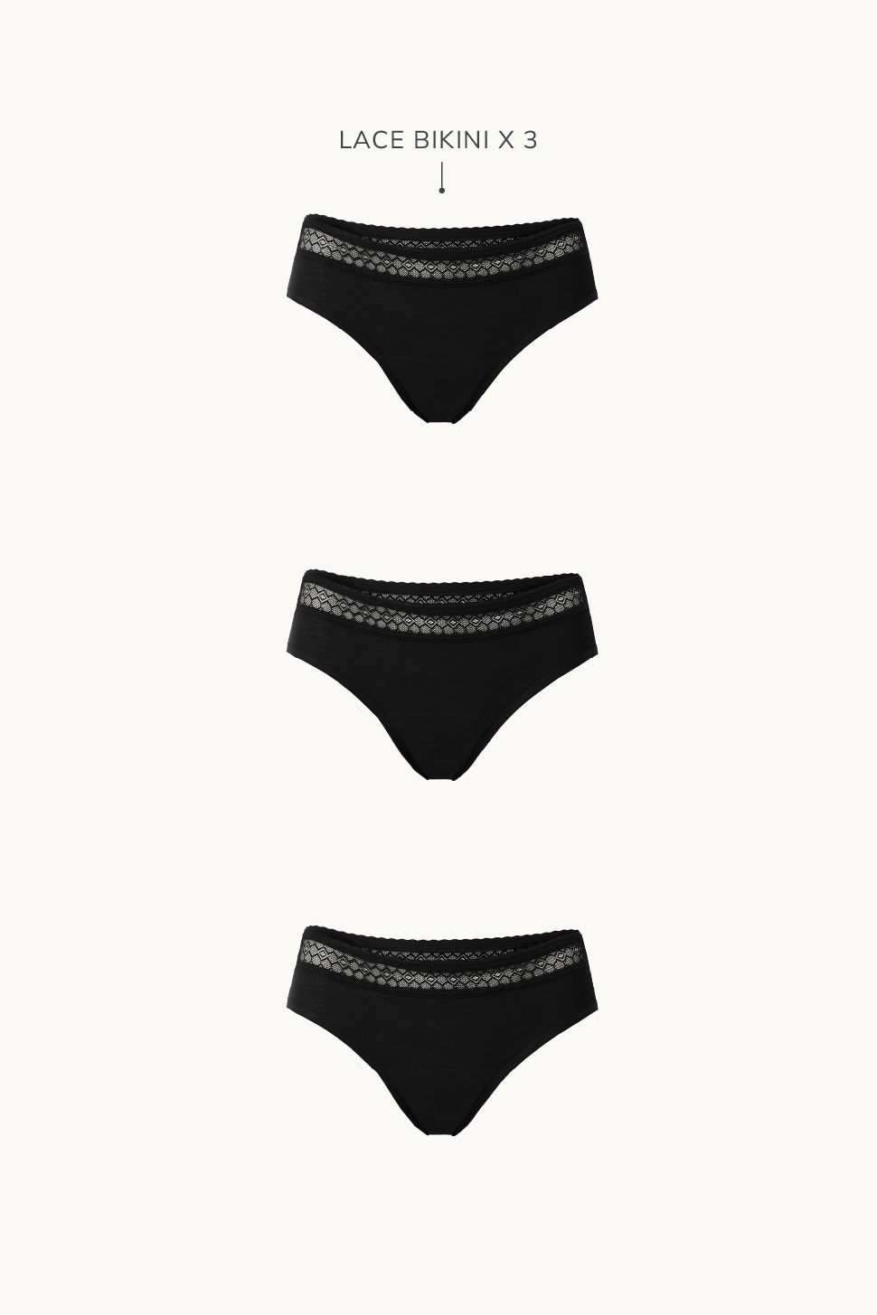 Lace Bikini Trio