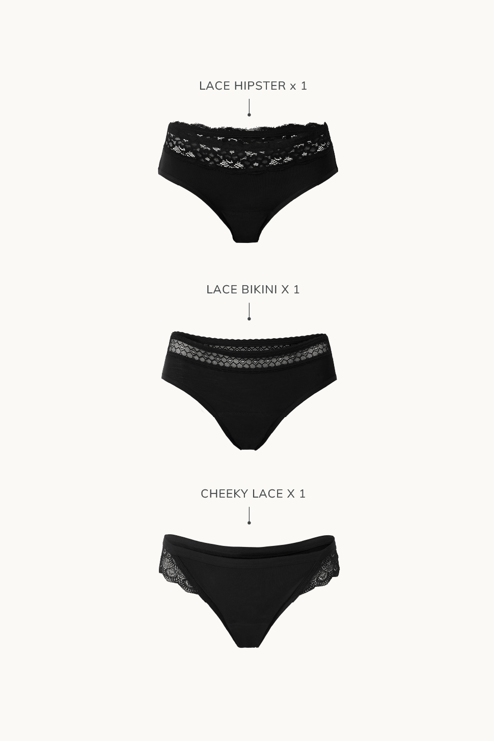 Lace Trio